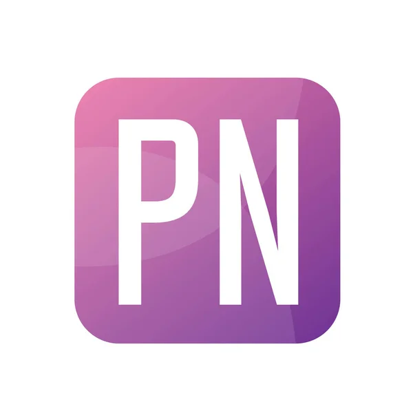 Basit Biçimli PN Harf Logosu Tasarımı