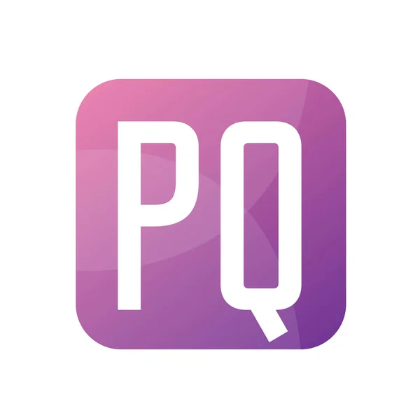 PQ Harfi Logo Tasarımı Basit Biçimli