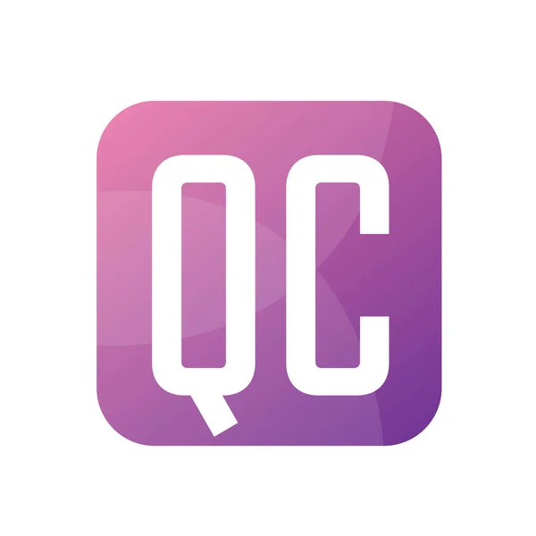 QC Harf Logo Tasarımı Basit Biçimli