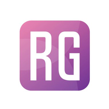 RG Harf Logo Tasarımı Basit Biçimli