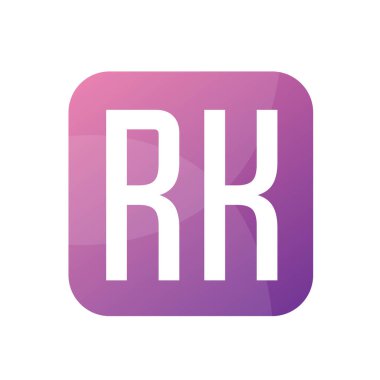 RK Harf Logo Tasarımı Basit Biçimli
