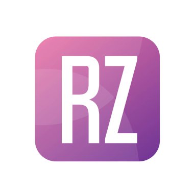RZ Harf Logosu Tasarımı Basit Biçimli