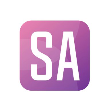 SA Harfi Logo Tasarımı Basit Biçimli