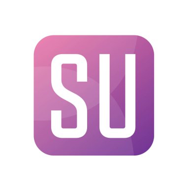 Basit SU Harfli Logo Tasarımı