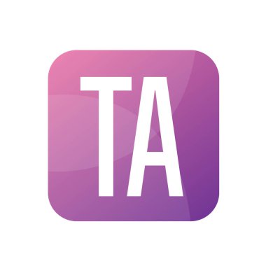 TA Harf Logosu Tasarımı Basit Biçimli