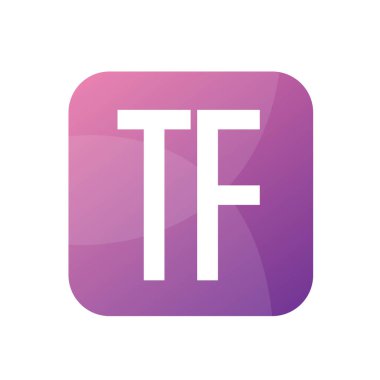 Basit Biçimli TF Harf Logo Tasarımı