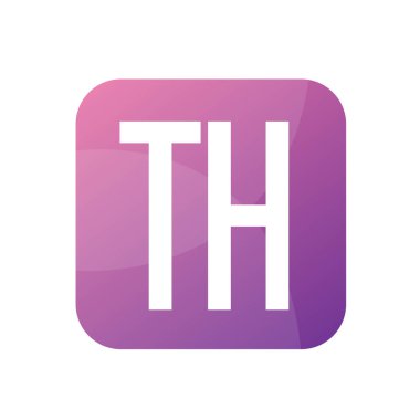 TH Harfi Logo Tasarımı Basit Biçimli