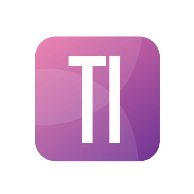 TI Letter Logo Tasarımı Basit Biçimli