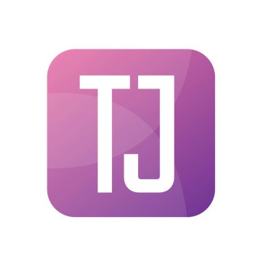 Basit Tarzlı TJ Harf Logo Tasarımı