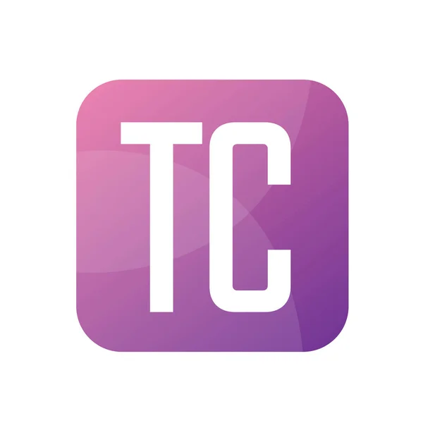 Basit Tarzlı TC Harf Logosu Tasarımı