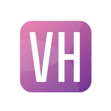 VH Harf Logosu Tasarımı Basit Biçimli