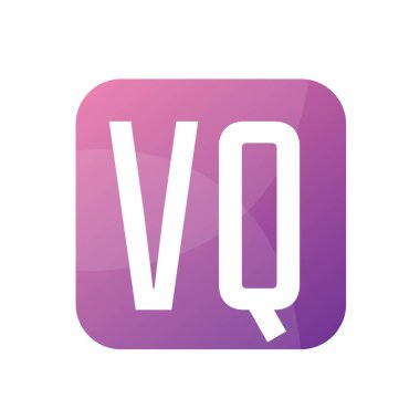 Basit Biçimli VQ Harf Logo Tasarımı