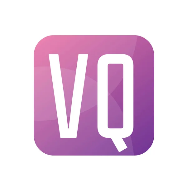 Basit Biçimli VQ Harf Logo Tasarımı