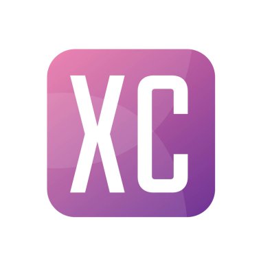 Basit Biçimli XC Harf Logo Tasarımı