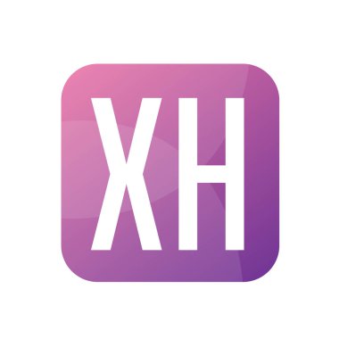 Basit Biçimli XH Harf Logosu Tasarımı