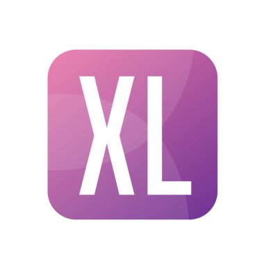 Basit Biçimli XL Harf Logo Tasarımı