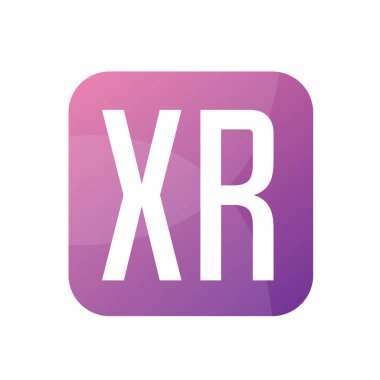 Basit Biçimli XR Harf Logo Tasarımı
