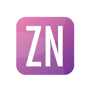 Basit Biçimli ZN Harf Logo Tasarımı