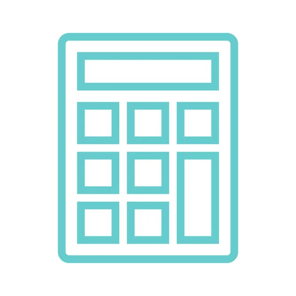 Ikona Ilustracja Projekt Kalkulator — Wektor stockowy