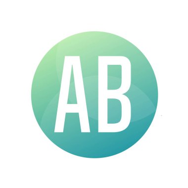 AB Harfi Logo Tasarımı Basit Biçimli
