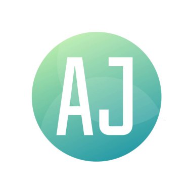 AJ Harf Logo Tasarımı Basit Biçimli