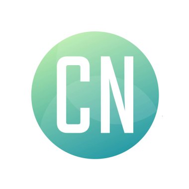 Basit Biçimli CN Harf Logosu Tasarımı