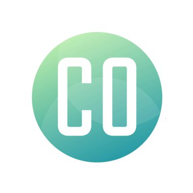 Basit Biçimli CO Harf Logosu Tasarımı
