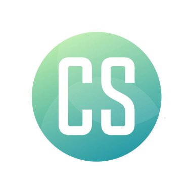 Basit Biçimli CS Harf Logo Tasarımı