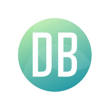 DB Harf Logo Tasarımı Basit Biçimli