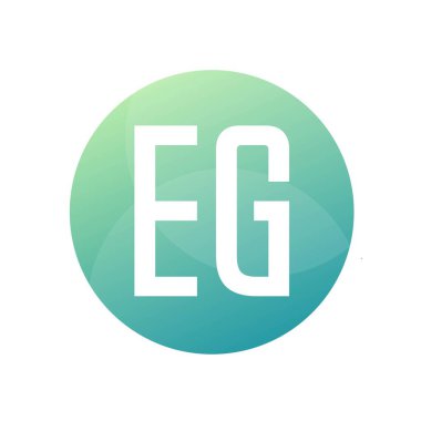 Basit Biçimli EG Harf Logosu Tasarımı