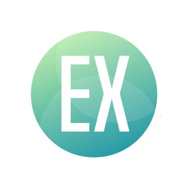 Basit Biçimli EX Harfli Logo Tasarımı