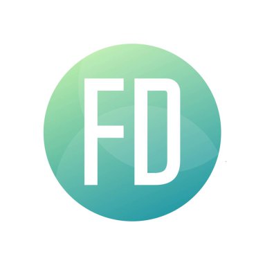 FD Harf Logo Tasarımı Basit Biçimli
