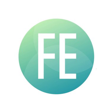 FE Harfi Logo Tasarımı Basit Biçimli