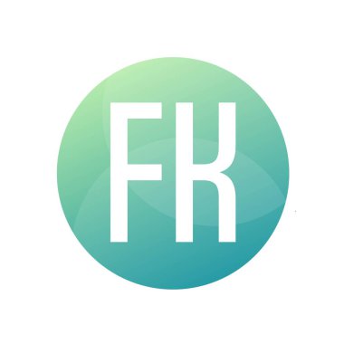 FK Harf Logo Tasarımı Basit Biçimli