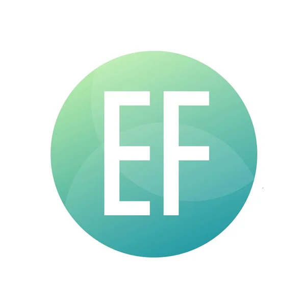 简约风格的Ef字母标志设计 — 图库矢量图片