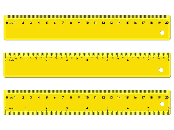 Набір з трьох жовтих ліній — стоковий вектор