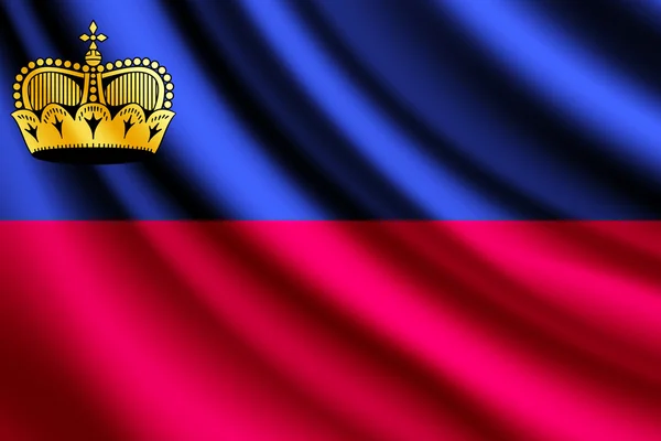 Bandera de Liechtenstein, vector — Vector de stock