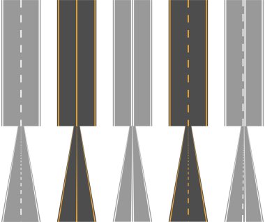 Asphalt roads, with traffic surface marking lines