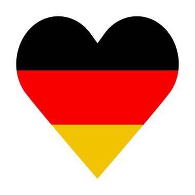 Almanya bayrakları - düz koleksiyon ikonu. Almanya ulusal bayrağı şekil değişimi vektör simgesi belirledi. İzole edilmiş etiket.