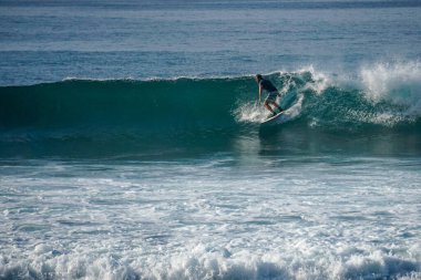Sri Lanka 'da Mirissa' ya yakın Hint Okyanusu 'nda sörf yapmak için mükemmel bir yer.
