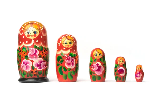Tradiční ruské matrjošky — Stock fotografie
