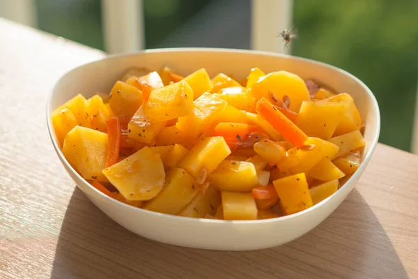 Homemade Potato Cooked White Dish — Stock Photo, Image