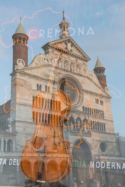 Bir Cremona güzel katedral
