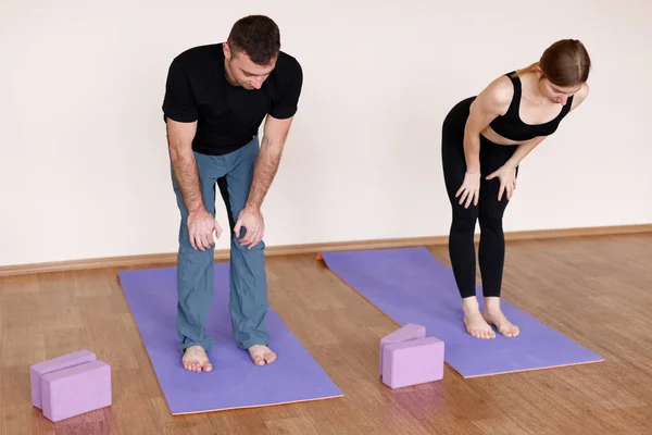 Paar Sporten Studio — Stockfoto