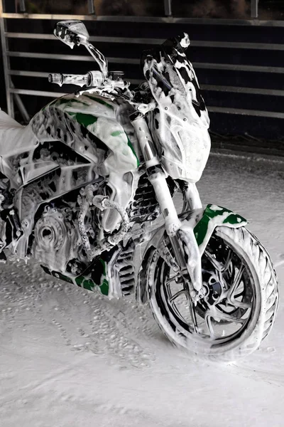 Motorbike Car Wash — Stock Photo, Image