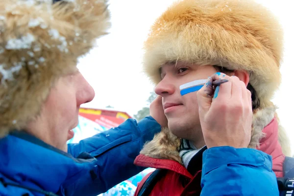 Російські вболівальники . — стокове фото