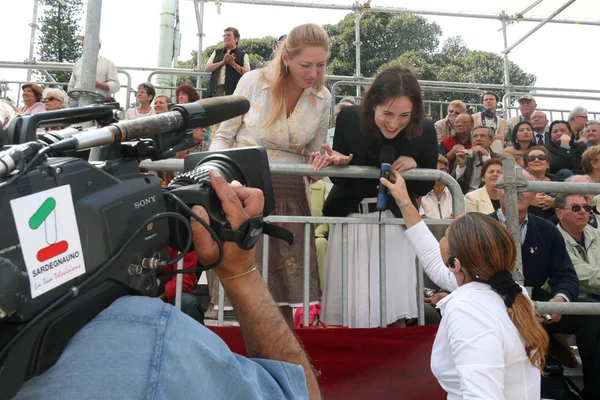 St. Efisio Festivali. Muhabir. Cagliary, Sardegna, İtalya.