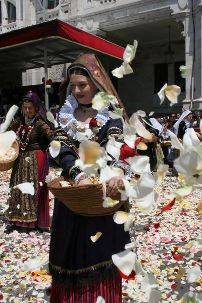 St. Efisio Festivali. Cagliary, Sardegna, İtalya.