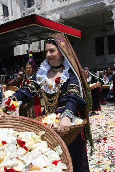 St. Efisio Festivali. Cagliary, Sardegna, İtalya.