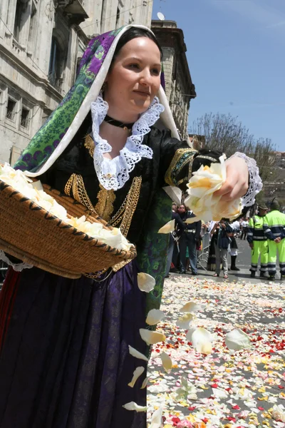 St. Efisio Festivali. Cagliary, Sardegna, İtalya.